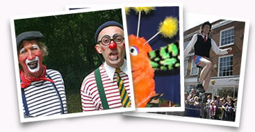 Clowns, Puppets, Circus Acts from Circus Scene